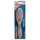 Titania Double Foot File, Stainless Steel Rasp, Rough and Fine, Ergonomic Handle