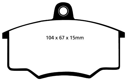 EBC FRONT BRAKE PADS ULTIMAX AUDI 80 1.6 Auto 