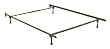 Adjustable Twin/Full Sturdy Metal w/ Gliders By Fashion Bed Group
