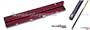 SNOOKER-QUEUE "Wiking Edinburgh" mit KOFFER und ZUBEH�R (Kreide, magnetischer G�rtel-Kreidehalter, Leders�uberer)