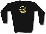 EVIL HAPPY FACE Men's Sweat Shirt in 2 colors Small thru 3XL