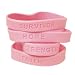 Breast Cancer Rubber Bracelet