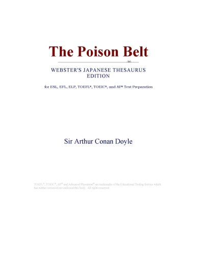 The Poison Belt (Websters Japanese Thesaurus Edition)