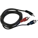 5m Kabel 3,5mm KLinke Stecker auf 2x Stereo Cinch chinch Stecker 5 m