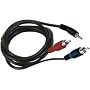 5m Kabel 3,5mm KLinke Stecker auf 2x Stereo Cinch chinch Stecker 5 m