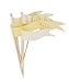 Paper Eskimo 25-Pack Limoncello Flags Cupcake Toppers