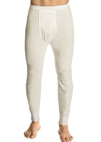 Hanes Mens Thermal Pant (Small/Natural)
