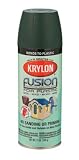 Krylon-diversified K02424001 Fusion Spray Paint 12 Oz. - Satin Hunter Green(pack of 6)