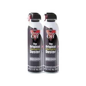 Dust Off&reg Disposable Compressed Gas Duster, 17 oz. Can, 2/Pack (FALDPSJMB2)