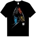 Star Trek 2009 Movie FOUR CHARACTER SHIELD Adult Black T-shirt Tee