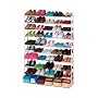 50 Pair Stacking Metal and Plastic Shoe Rack (White) (56.5" H x 35" W x 10"D)