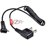 18 Sync-out Coiled Cord from Freewire PC Socket to Household type 2-prong and Pin Flash connections