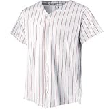 Striped Button Front Baseball Shirt