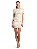 French Connection Womens Caramel Cotton Dress, White, 4