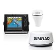 Simrad NSE8 Navigation Pack Consists of NSE8 Multi-Function Display, GS15 GPS Antenna, and BR24 Broadband Radar