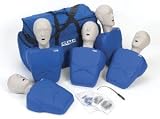 CPR Prompt (5 Pack) BLUE Adult/Child Manikins w/50 Lung Bags, Nylon Carry Case & Tool - LF06100U