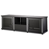 Salamander Synergy 236 A/V Cabinet w/ Two Doors and Media Drawer (Black/Silver)