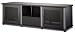 Salamander Synergy 236 A/V Cabinet w/ Two Doors & Media Drawer (Black/Silver)