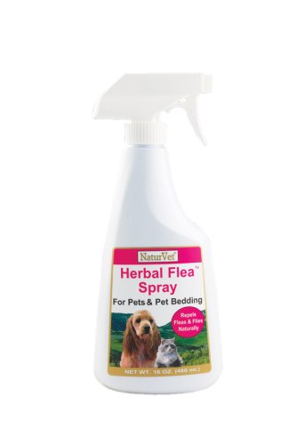NaturVet Herbal Flea Spray, 16 Ounce