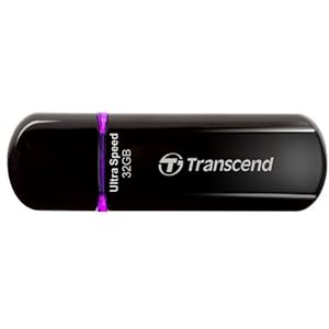 Transcend JetFlash 600 - 32 GB USB 2.0 Flash Drive TS32GJF600 (Black)