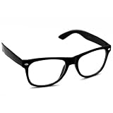 Oramics Brille PartyBrille clear klar ohne St�rke schwarz mit Glasvon "Oramics Glasses"