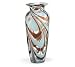 Chocolate and Blue Swirl Vase 12