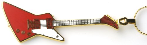 Harmony Jewelry Gibson Explorer Electric Guitar Necklace - Red
