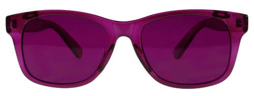 Magenta Color Therapy Glasses, Classic Style, Poker Sunglasses