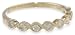 14k Yellow Gold Milgrain Diamond Band