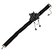 Yazilind Pretty Women Black Flower Brass Chain Beads Black Pendant Choker Necklace
