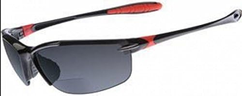 Dual - SL2 Sunglasses +2.0 Power Magnification, Black Frame/Gray Lens