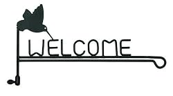 Hummingbird Garden Flag Pole Stand Welcome Sign