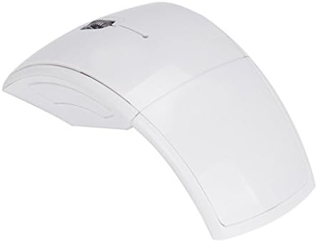 Conrade2.4G Wireless Foldable Folding Arc Optical Mouse for Microsoft Laptop Notebook White