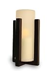 ���~�[�m �v���X �z���_�[ LED�L�����h�� �E�b�h�u���E���@Lumino+holder LED candle wood brown