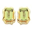 14K Yellow Gold Peridot Earrings