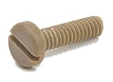 Peek Pan Head Slotted Machine Screw 2-56 Brown