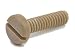 Craftech(R) Miniature Peek Pan Head Slotted Machine Screw 0-80 Brown