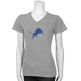 Reebok Detroit Lions Ladies Ash Logo Premier T-shirt