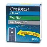 One Touch Basic Profile Blood Glucose Test Strips - 100ct Box