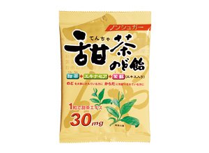 〔サンプラネット〕ノンシュガー　甜茶のど飴　60g×4セット【0404973877000669】