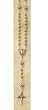 Metal Rosary with Case - Saint Benedict - 3mm Beads - 14in. Chain - IMPORTED FROM ITALY