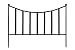 CobraCo FB102 Black Canterbury Fence Border