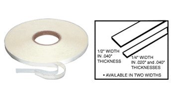 CRL 1/2 x .040 Transparent Acrylic Very Hi-Bond Adhesive Tape - 8 ft