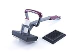 Chuck's Choice Grill and BBQ Steam Cleaning Brush- To SGB Clean Dirty Grill- Charcoal Grill Cleaner- Gas Grilll Cleaner- 2 Hand Steam Cleaner for Grill- Grill Grate Cleaner- Remove Charcoal Residue From Grill