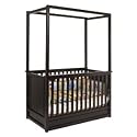 Babyletto Newhaven 4-in-1 Convertible Canopy Crib in Dark Chocolate