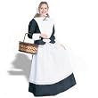 CHILD Pilgrim Girl Costume - Wonderful for Thanksgiving Plays (Basket not included)