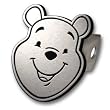 Winnie The Pooh Brushed Aluminum Hitch Plug