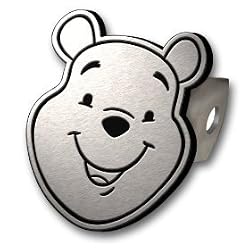 Winnie The Pooh Brushed Aluminum Hitch Plug