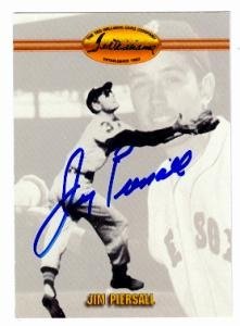 Jimmy Piersall Autographed/Hand Signed Baseball Card (Boston Red Sox) 1993 Ted Williams Card Company