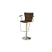 Baxton Studio Elisabetta Bar Stool, Dark Brown